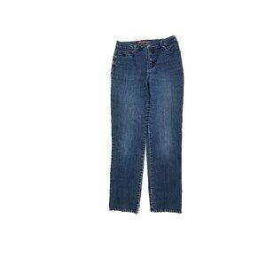 Gloria Vanderbilt Amanda Straight Leg Women's size 4 Dark Wash Blue Denim Jeans